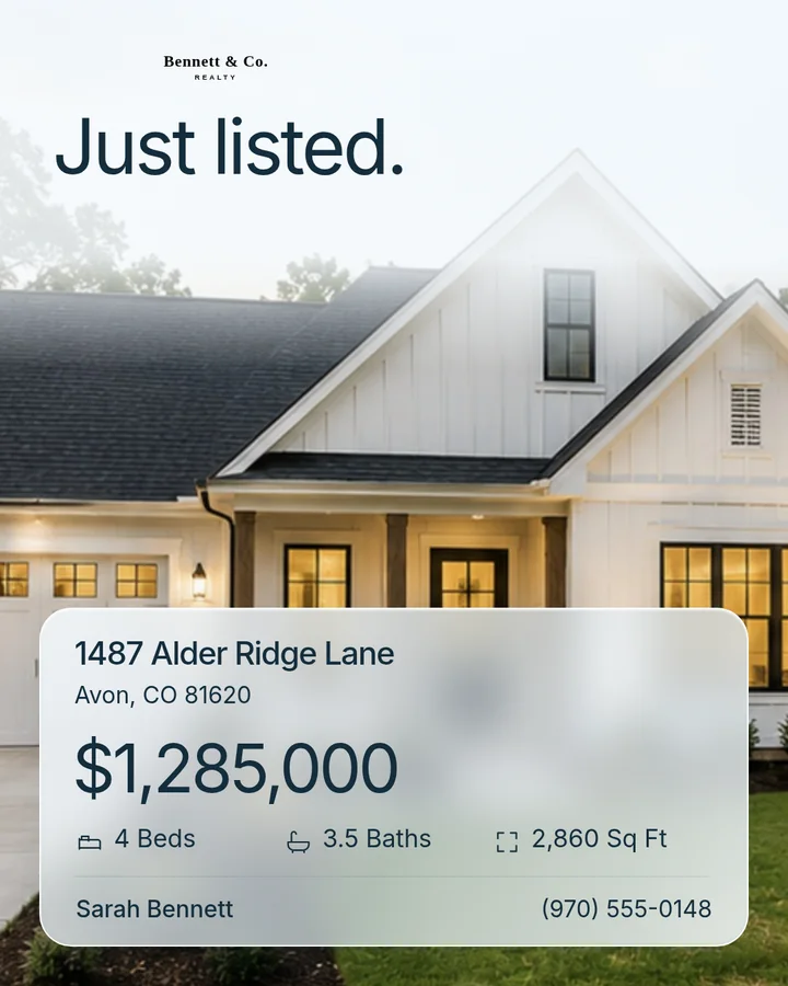 Just Listed post