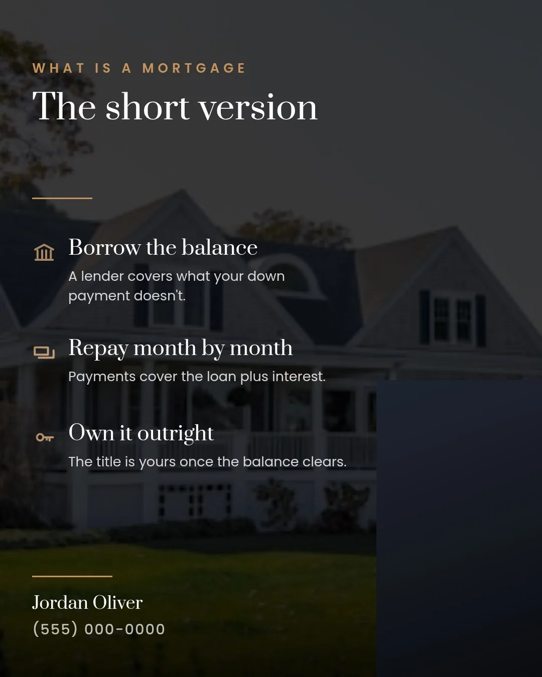 Mortgage explainer design